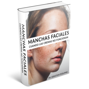 Mockup del libro de manchas faciales