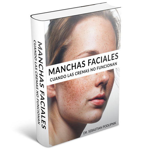 Mockup del libro de manchas faciales